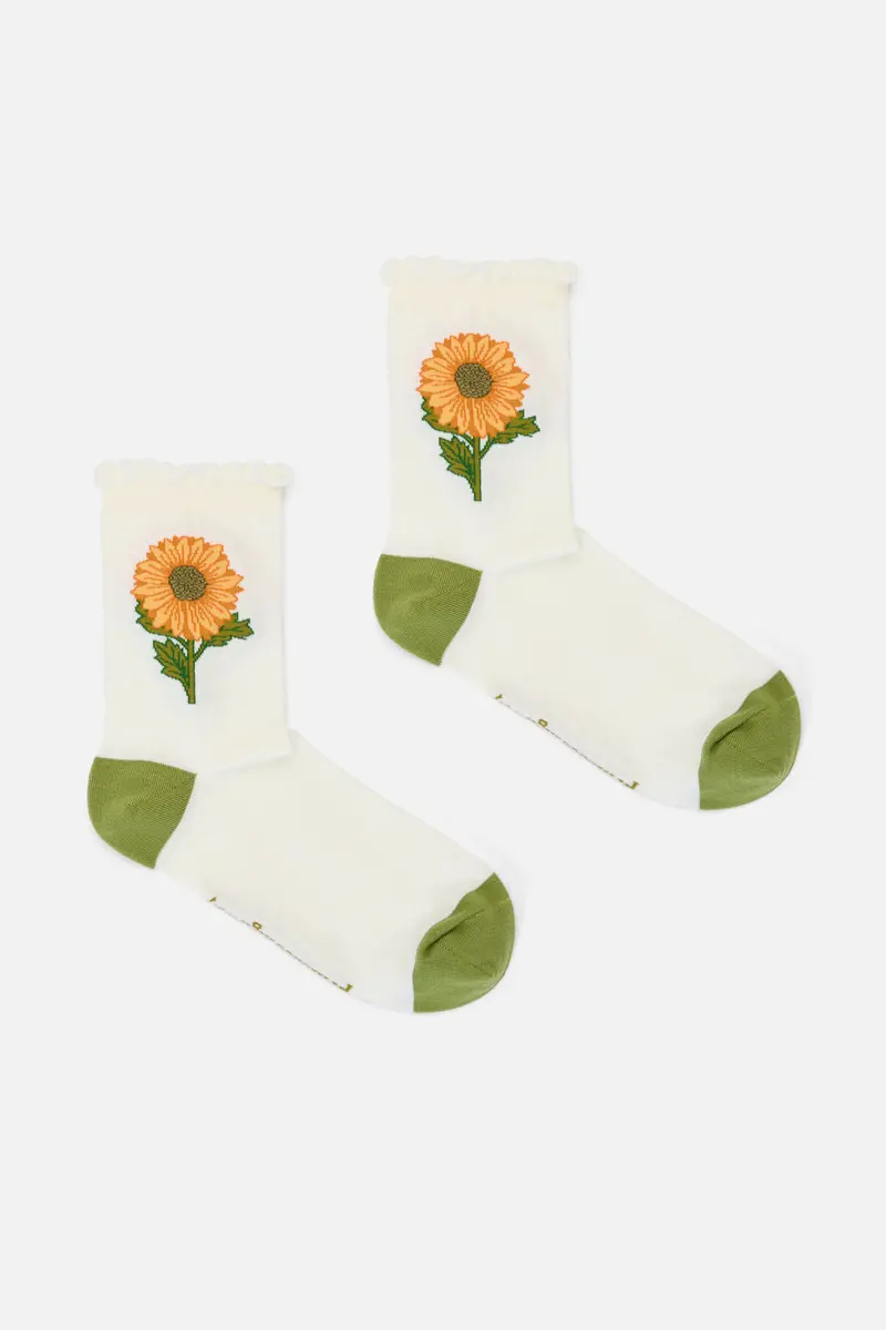 Luxe Sunflower Socks 1