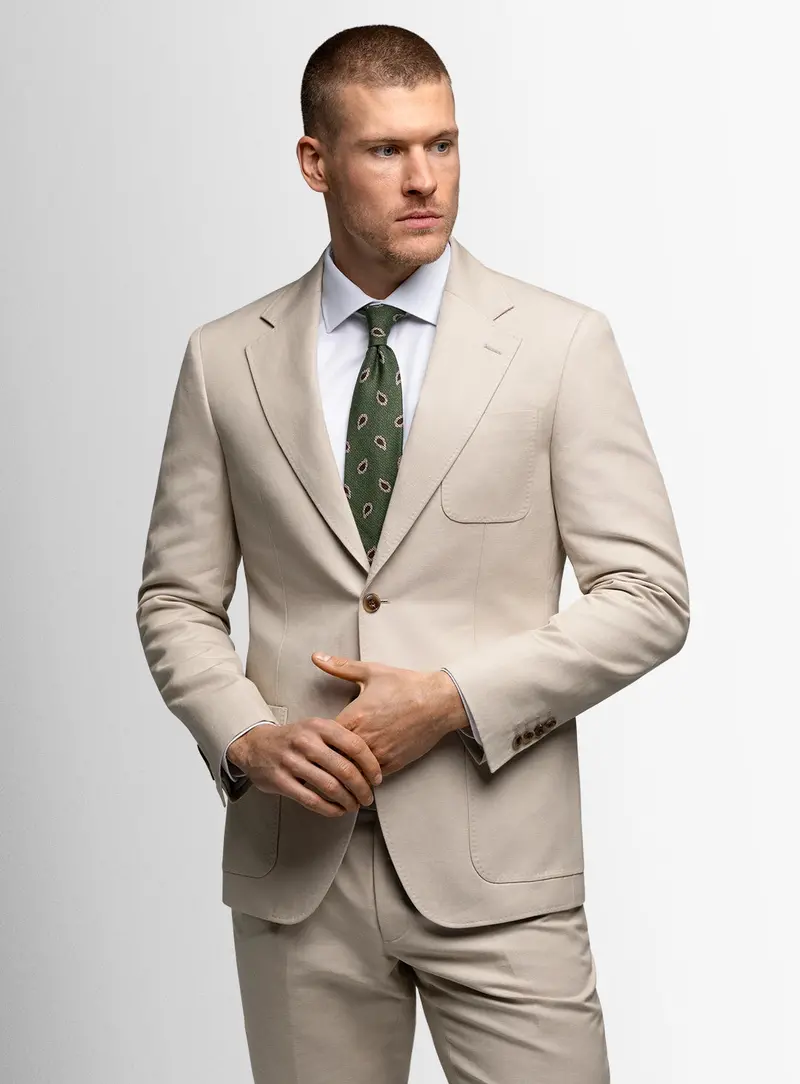 Luzio Canvas Taupe Jacket 1