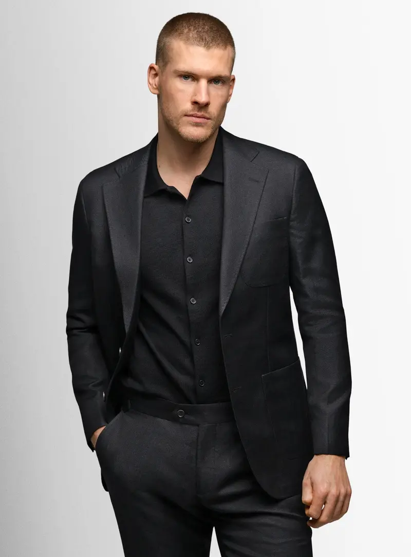 Luzio Twill Black Jacket 1