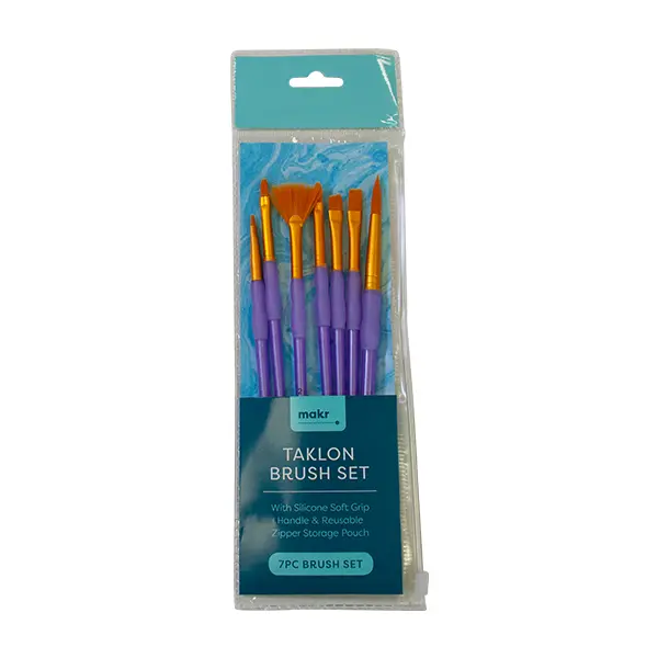 Makr Art Taklon Brush Set - 7Pc 1
