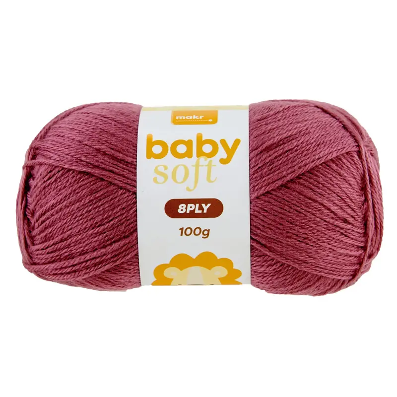 Makr Baby Soft Crochet & Knitting Yarn 8Ply, 100G Acrylic Nylon Yarn 2