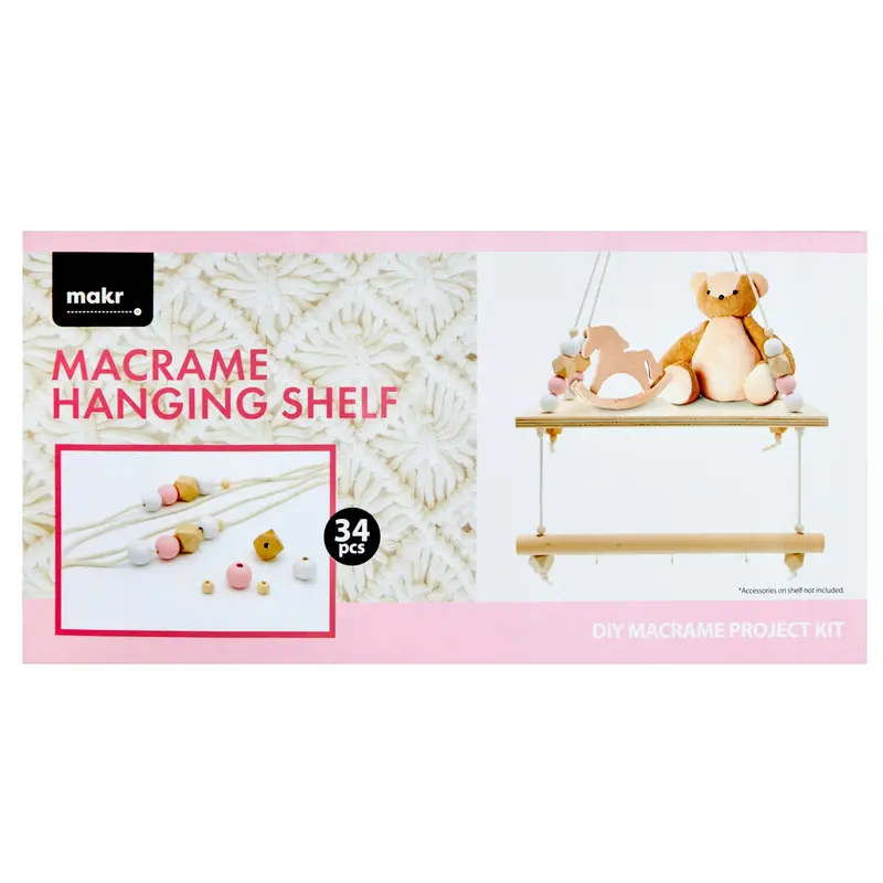 Makr Macrame Hanging Shelf Kit 1