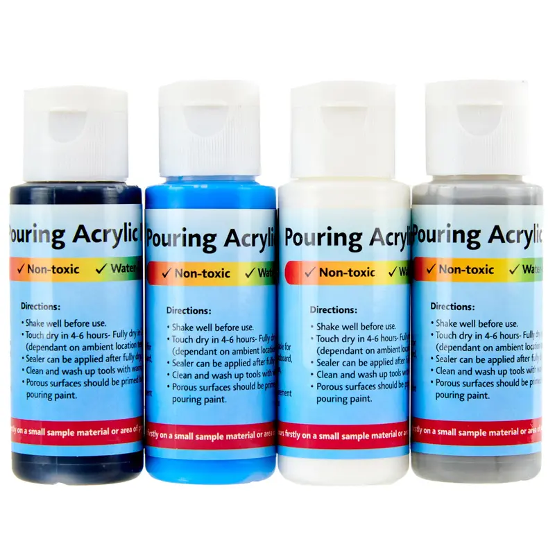 Makr Paint Pour Kit Pk4  Night Skies, Black, Blue, White, Grey 1