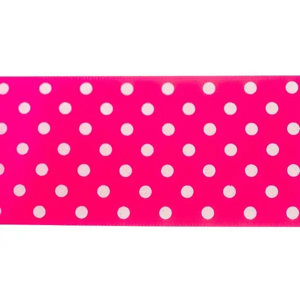 Makr Ribbon, Medium Dots Pink Satin- 38Mmx3.6M 1
