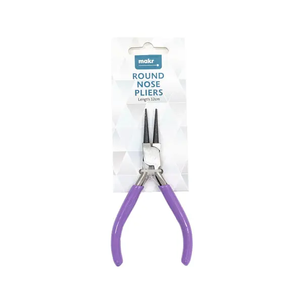 Makr Round Nose Pliers, Purple- 12Cm 1