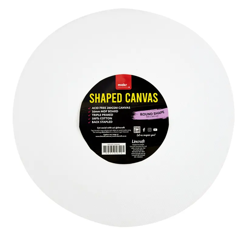 Makr Shaped Canvas, Round Shape 1