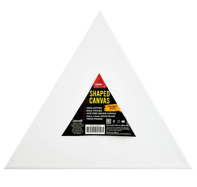 Makr Shaped Canvas, Triangle Shape 1