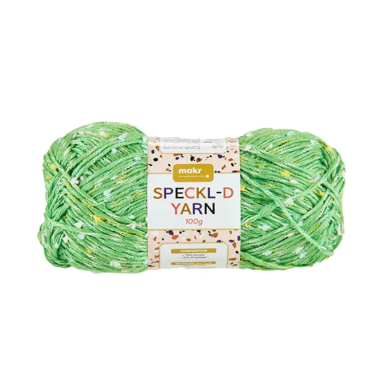 Makr Speckl-D Crochet & Knitting Yarn, 100G Acrylic Polyester Yarn 1