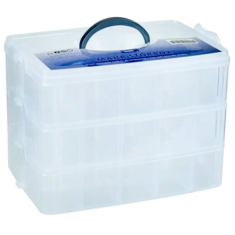 Makr Storage Box, Medium- 3 Trays 1