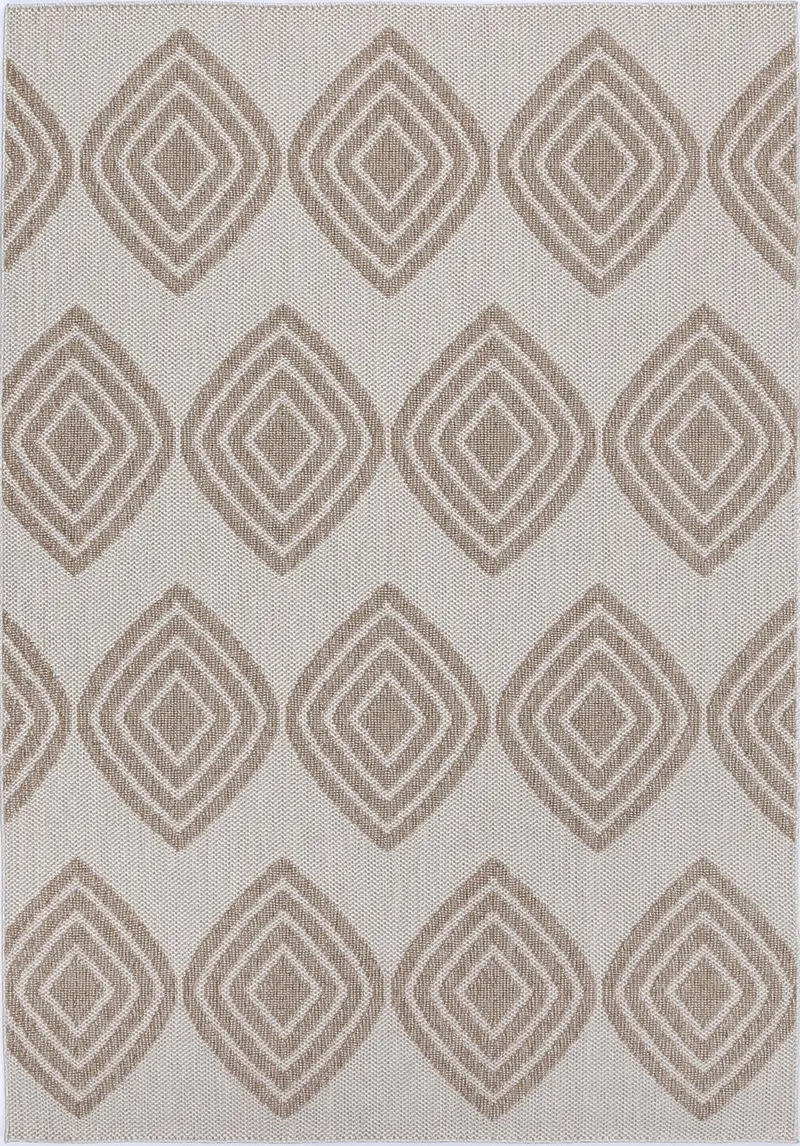 Maldives Modern Indoor/Outdoor Beige Rug (New Landed) 1