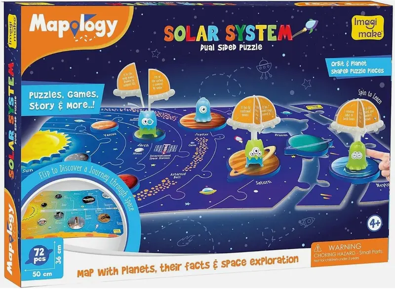 Mapology Solar System Dual Sided Puzzle 1