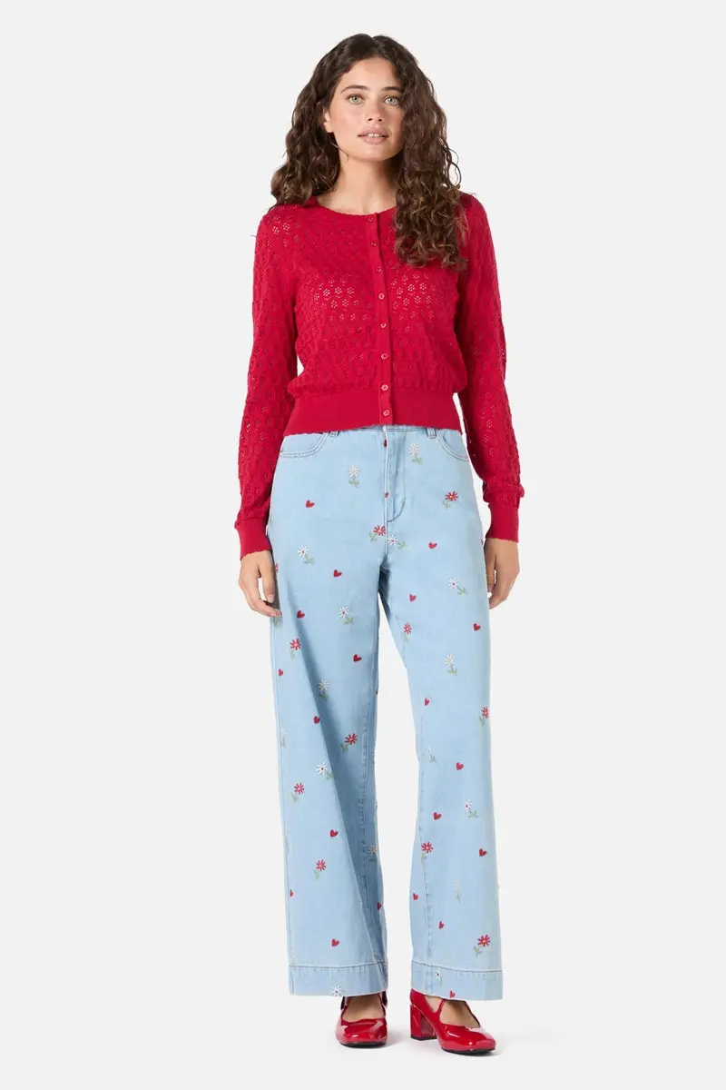 Mara Pointelle Cardigan 1