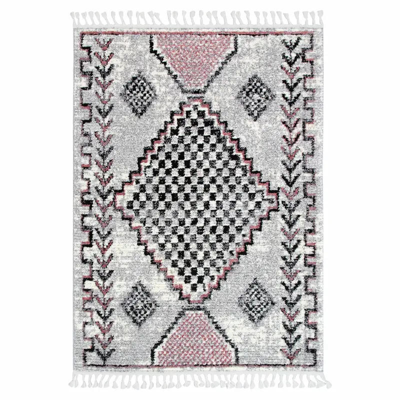 Mario Tocapus Blush Geometric Rug 1