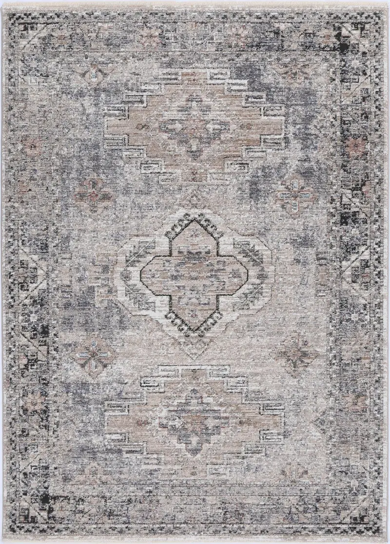 Maryland Derbent Ash Traditional Soft Rug 1