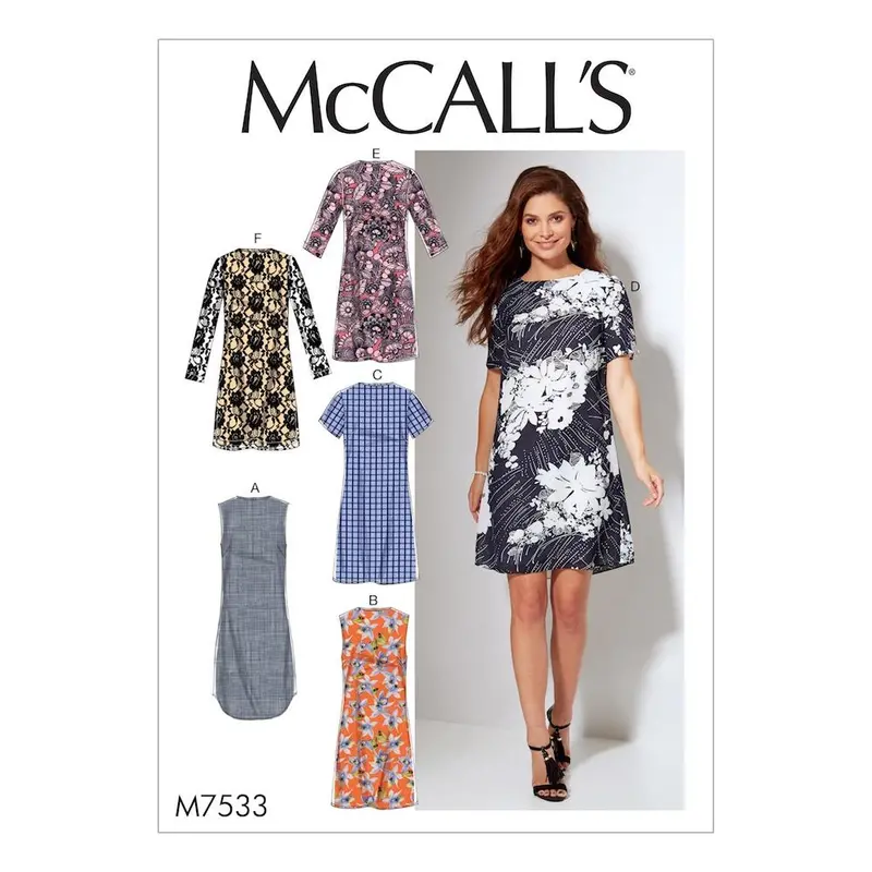 Mccall's Pattern M7533 Misses'/Women's Fitted, Sheath Dresses 1