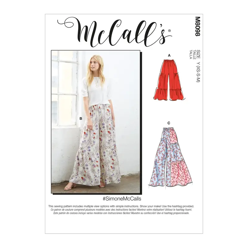 Mccall's Pattern M8098 Misses' Pants 1