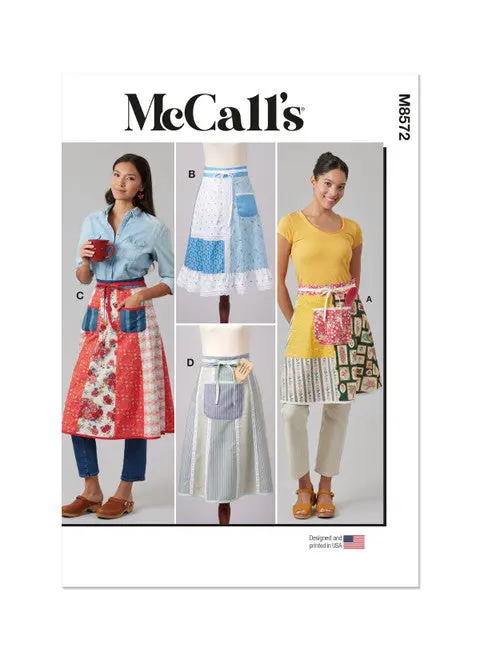 Mccall's Pattern M8572 Misses' Aprons 1