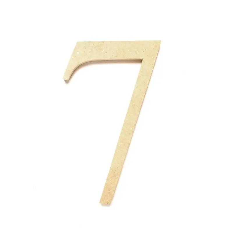 Mdf Wooden Number, 7 1