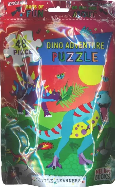 Melon Books 48-Piece Puzzle Bags, Dino Adventure- 36.3Cmx26.5Cm 1