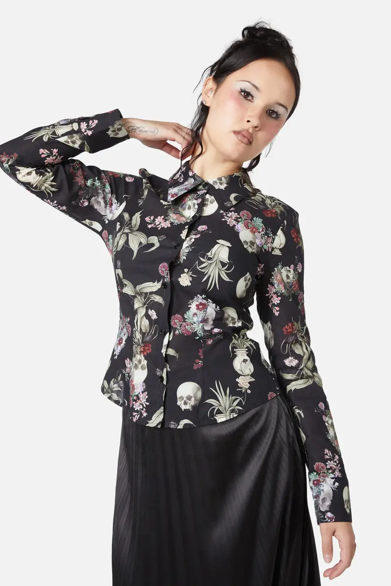 Memento Mori Printed Blouse 1