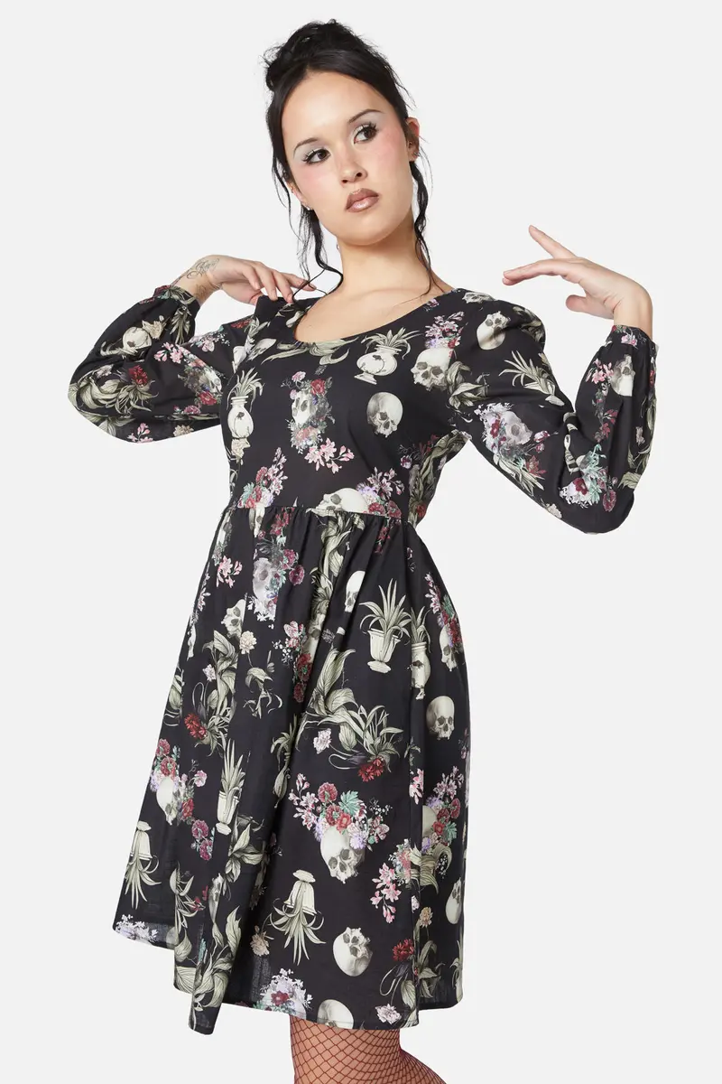 Memento Mori Printed Dress 1