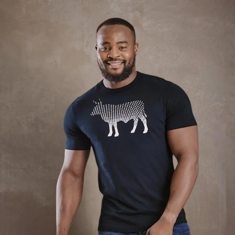 Micro Fill Nguni Crew Tee - Mamba 1
