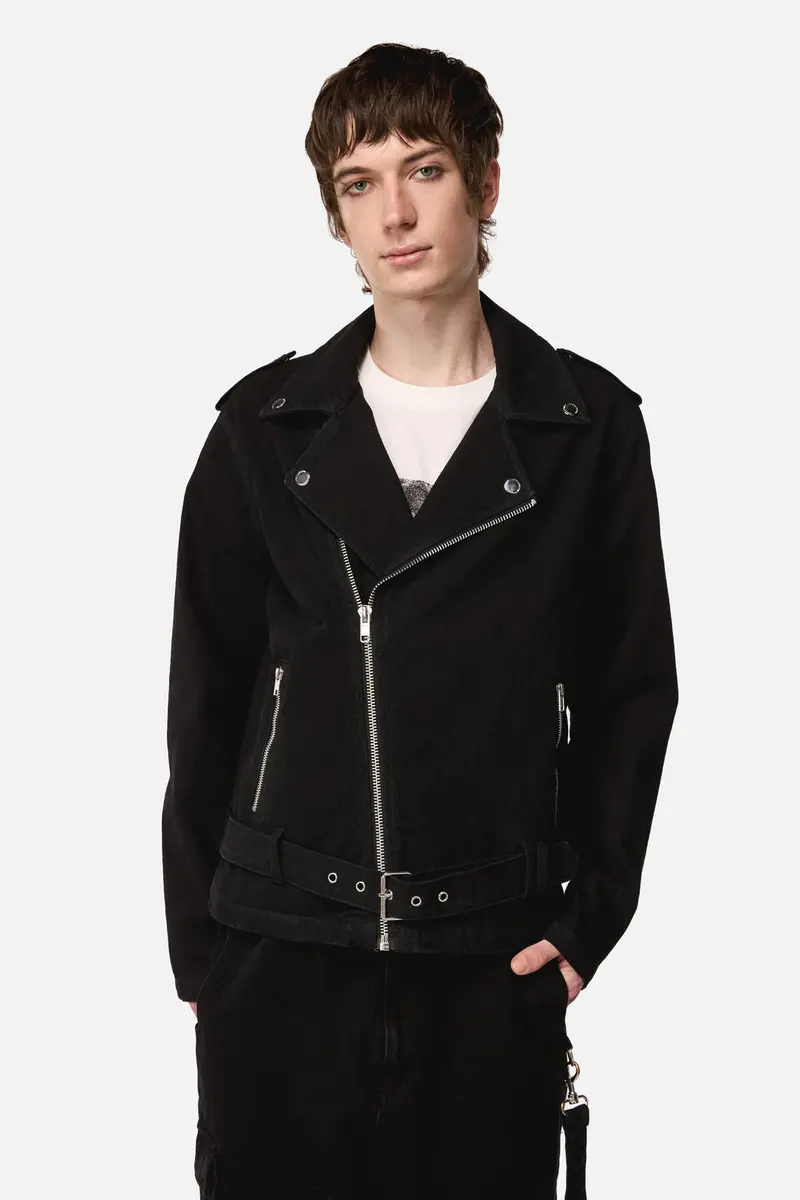 Midnight Denim Biker Jacket 1