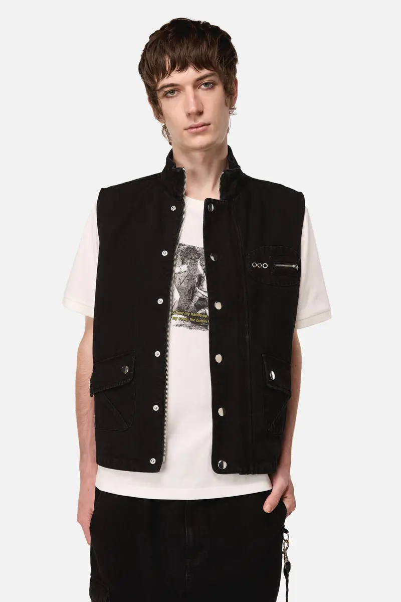 Midnight Goth Grunge Vest 1