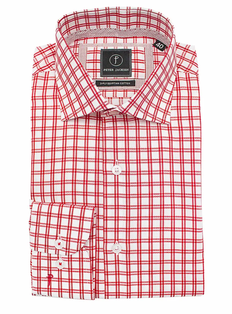 Milan Red Check Shirt 1