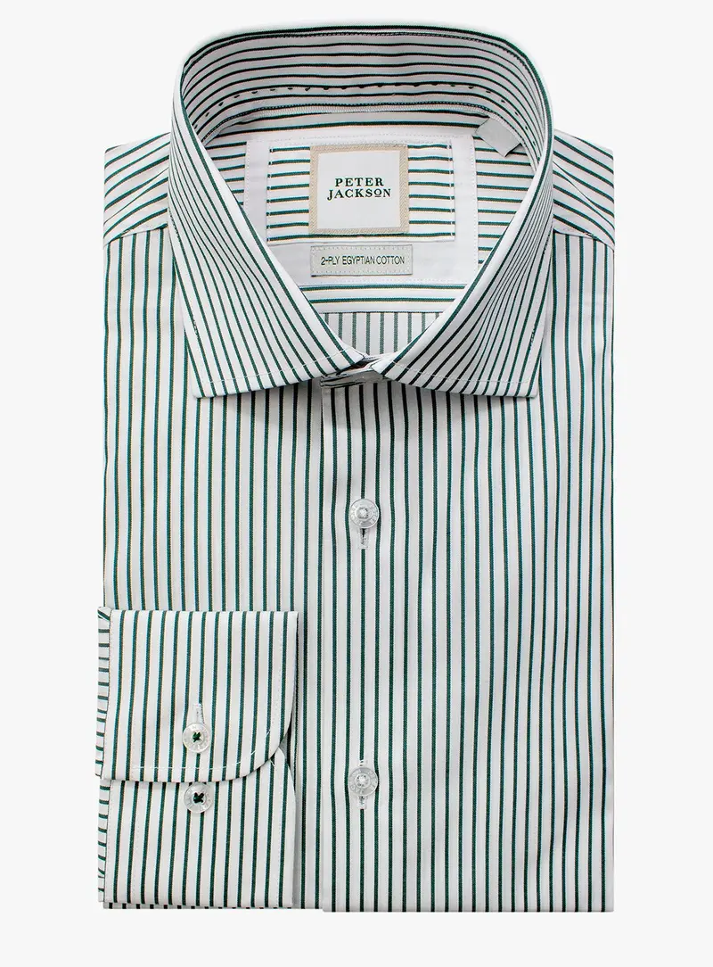 Milan Striped Green Shirt 1
