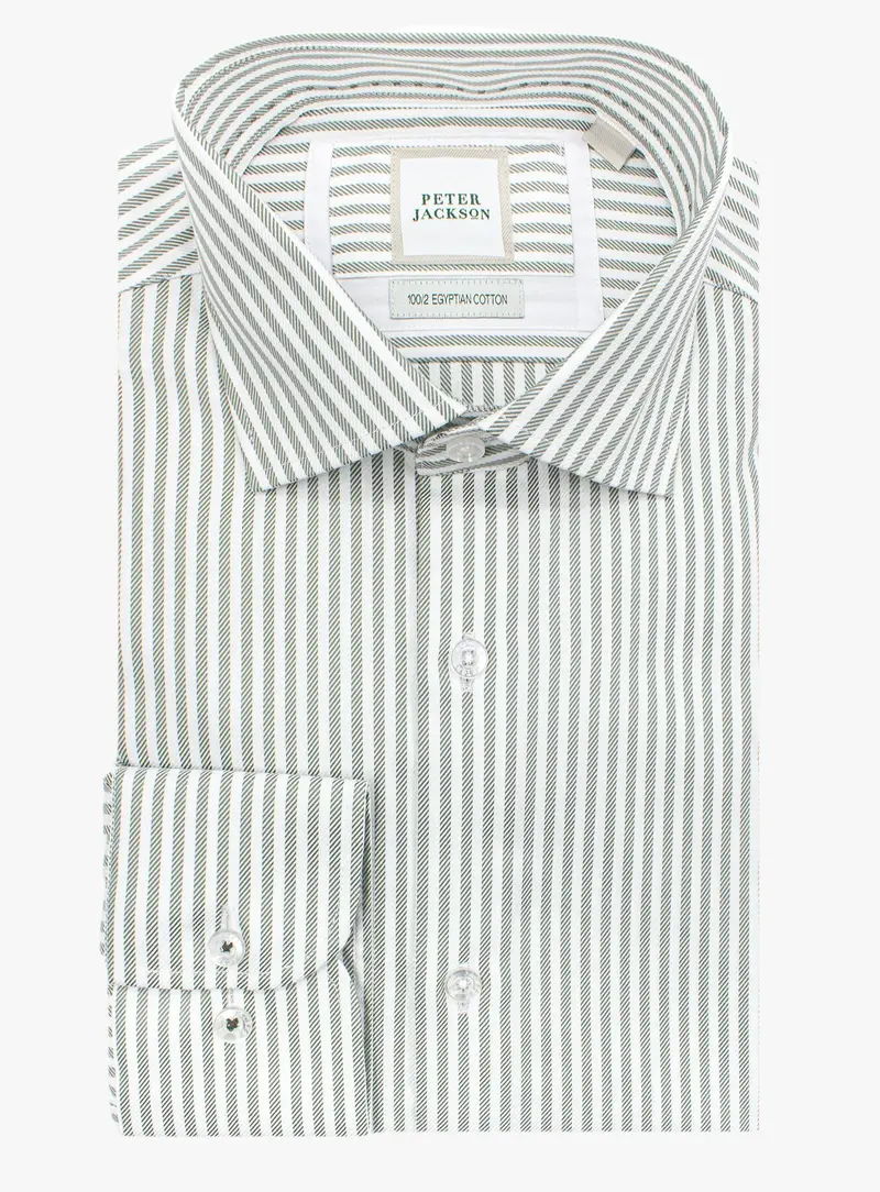 Milan Striped Green Shirt 1