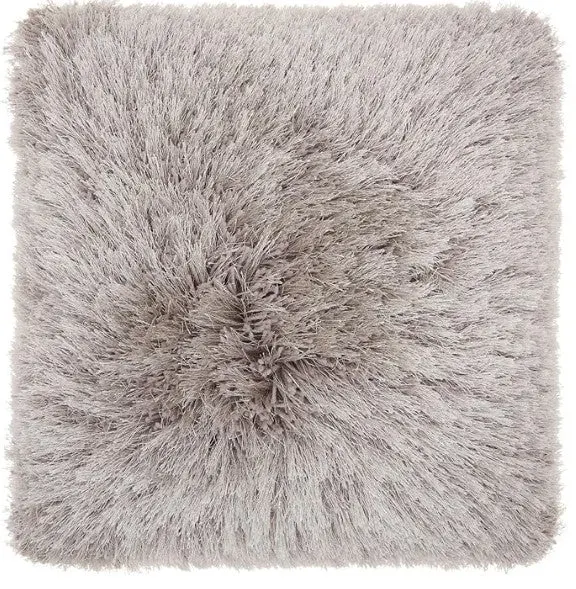 Mina Victory Shaggy Cushion, Light Grey- 50.8Cmx50.8Cm 1