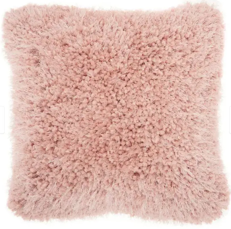 Mina Victory Shaggy Cushion, Rose- 50.8Cmx50.8Cm 1