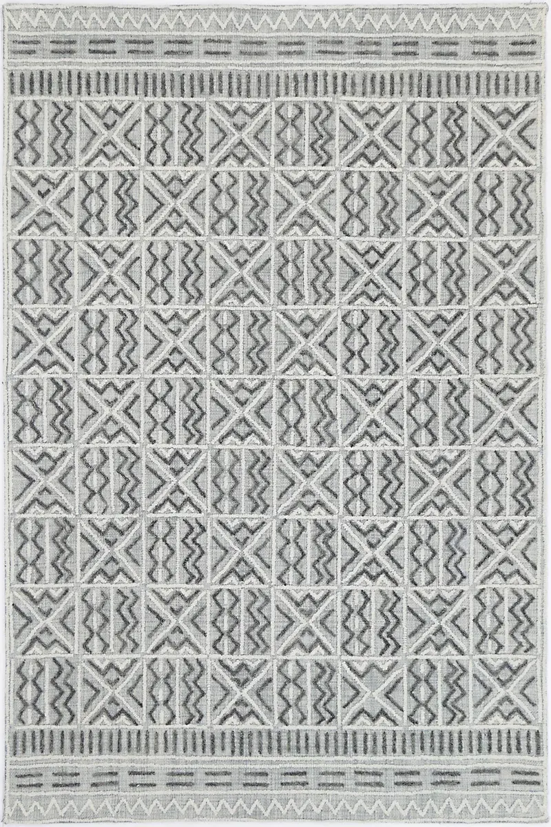Mirabella Cordoba Grey Contemporary Rug 1