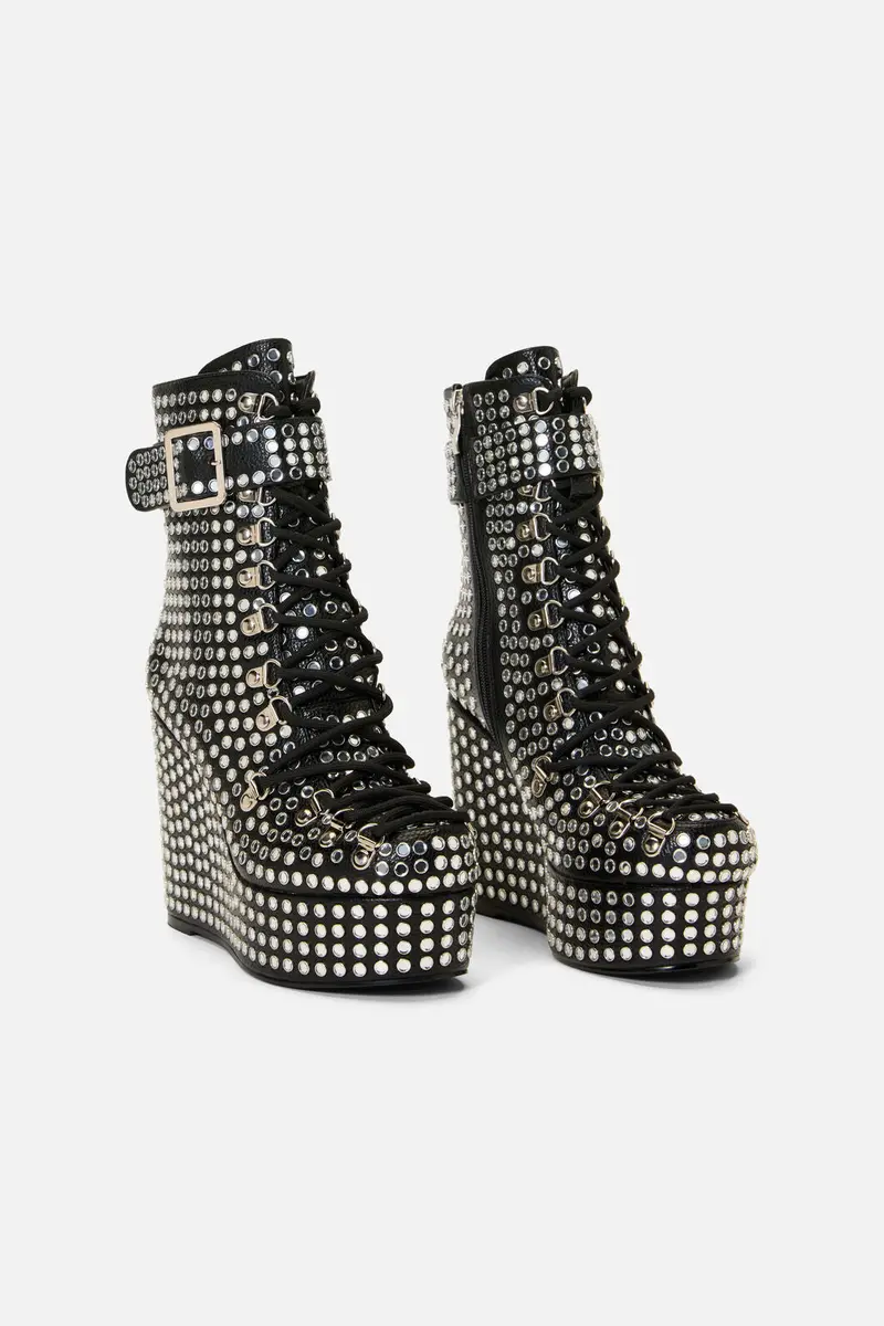 Mirror Stud Platform Heel 1