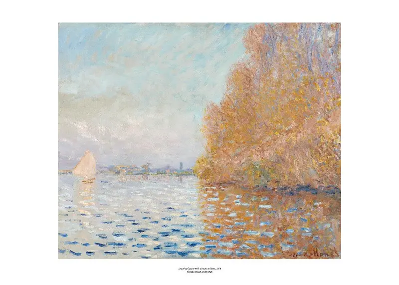 Monet, Argenteuil Basin With A Single Sailboat Art Print 1