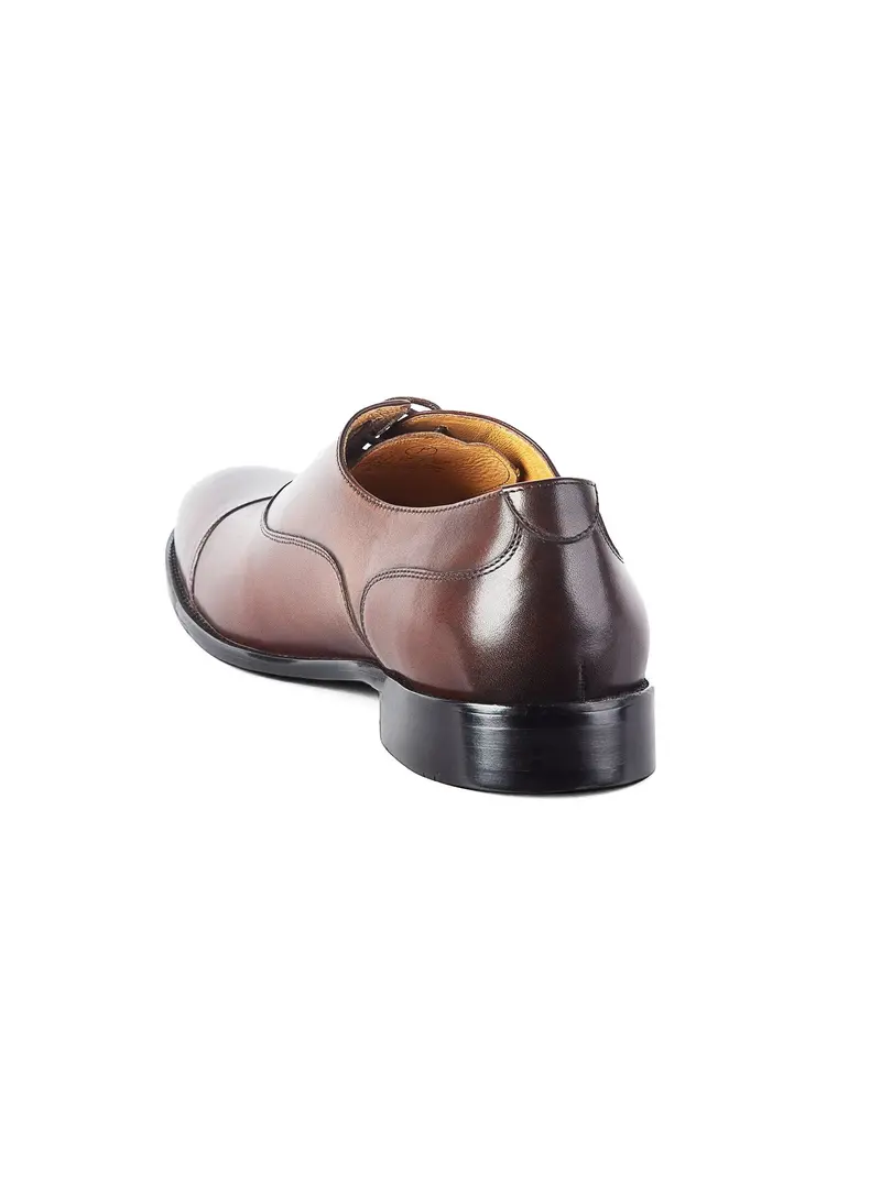 Montisanti Toe Cap Brown Derby Shoe 5