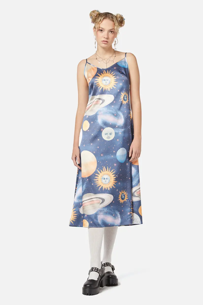 Moonlit Satin Dress 1