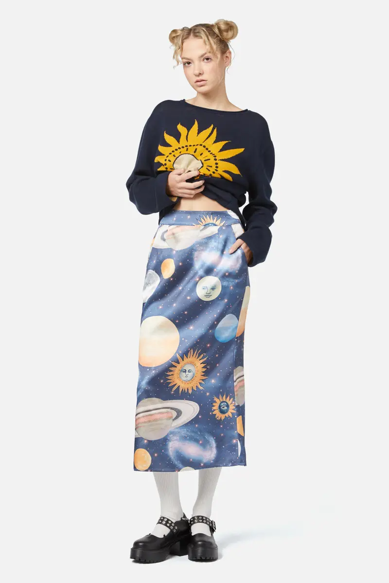 Moonlit Satin Skirt 1