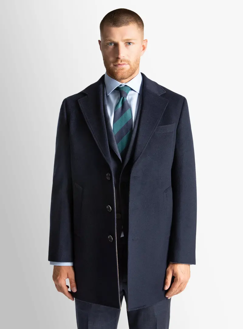Moritz Navy Pile Overcoat 1
