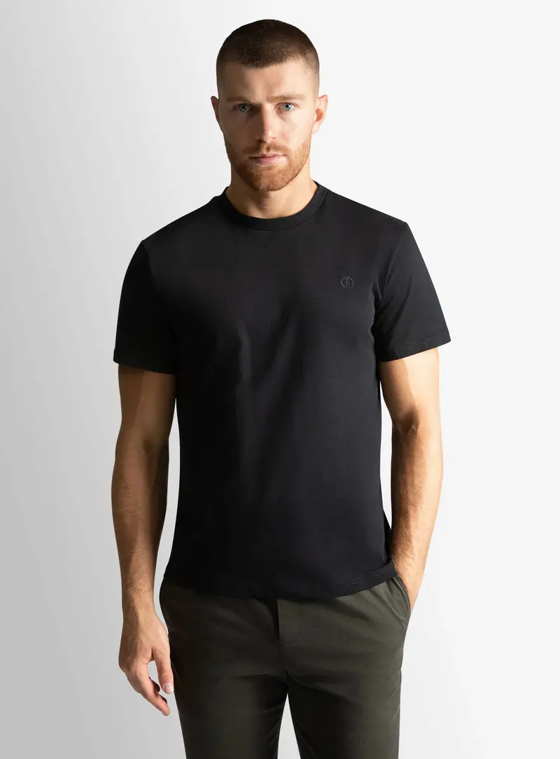 Naples Plain Black Tee 1