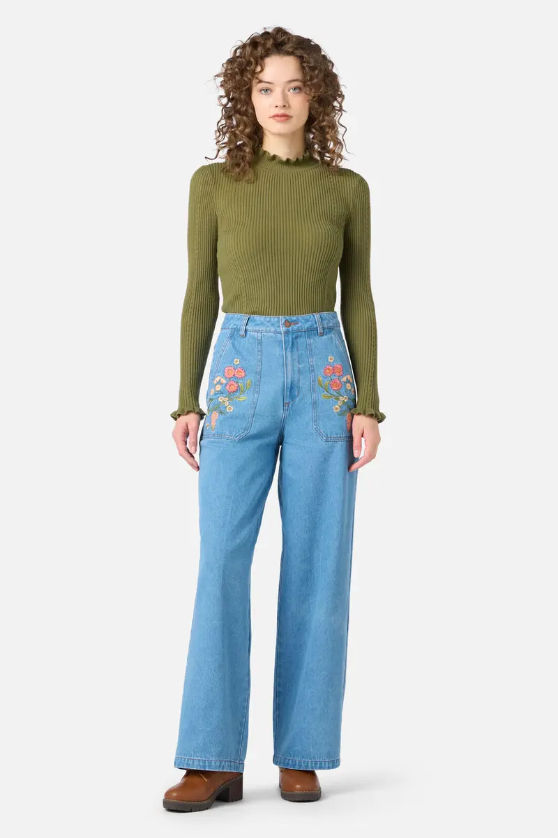 Native Embroidered Jean 1