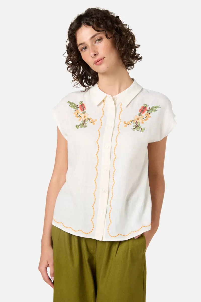 Native Flora Embroidered Shirt 1