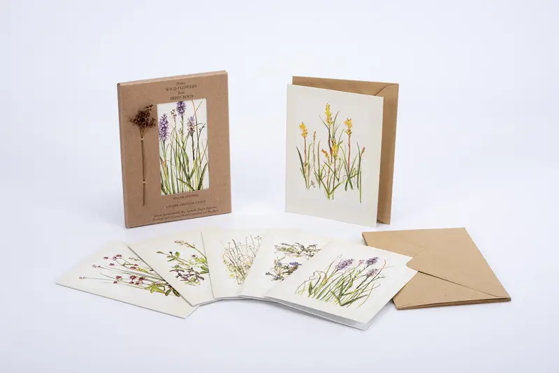 Native Irish Bog Flowers Greeting Cards 1