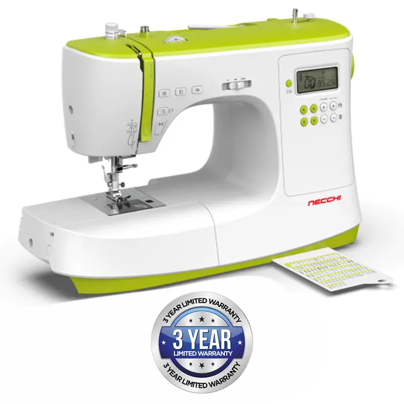 Necchi Nc-102D Sewing Machine, 200 Stitch Sewing Machine, Green Cream 1