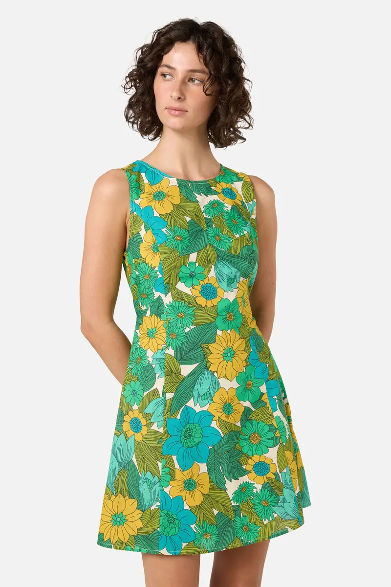 Nellie 70'S Floral Shift Dress 1