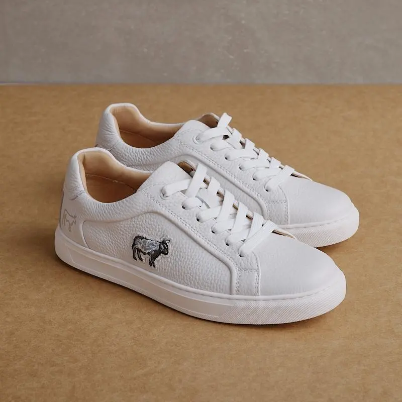 Nguni Luxe Badge Sneaker - Pelican 1