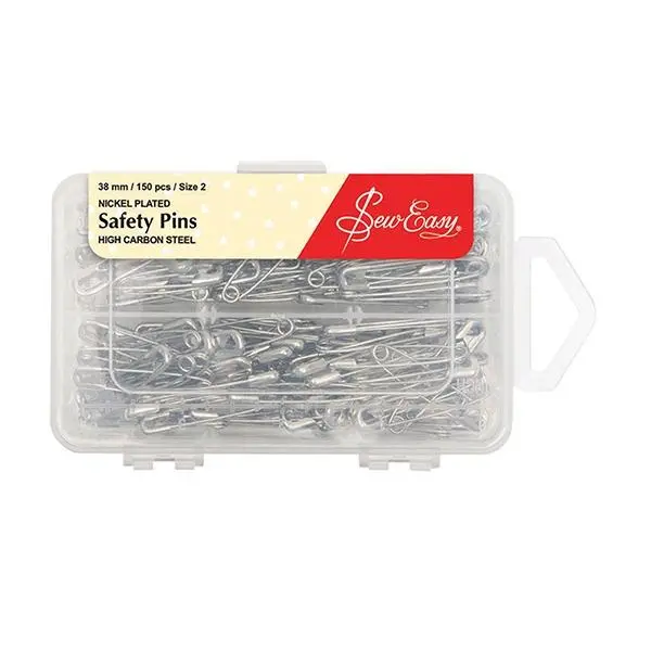 Nickel-Plated Safety Pins, 38Mm- 150Pc 1