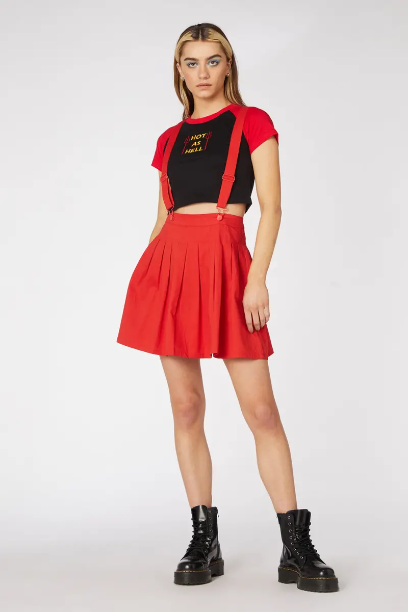 No Rules Pleated Twill Pinny 1