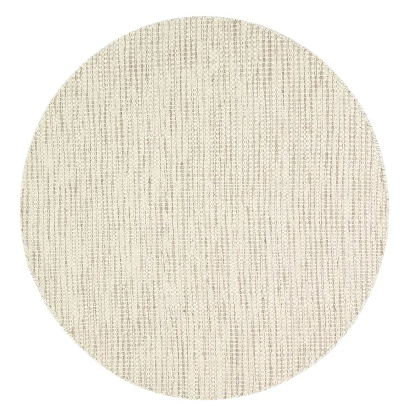 Nordic Brown Reversible Wool Round Rug 1